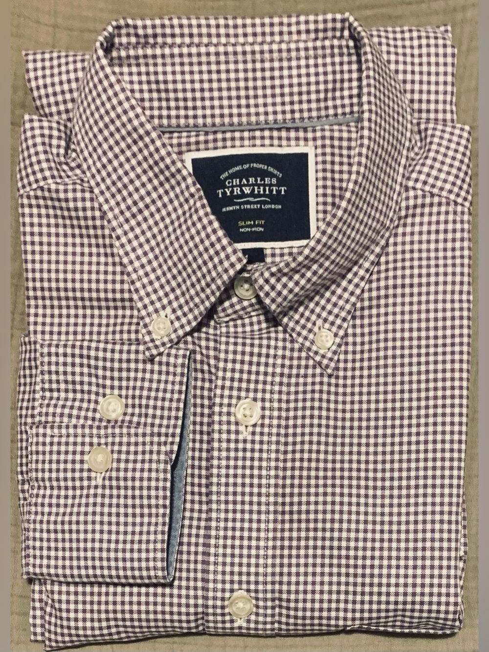 Charles Tyrwhitt Men's Check Dress Shirt